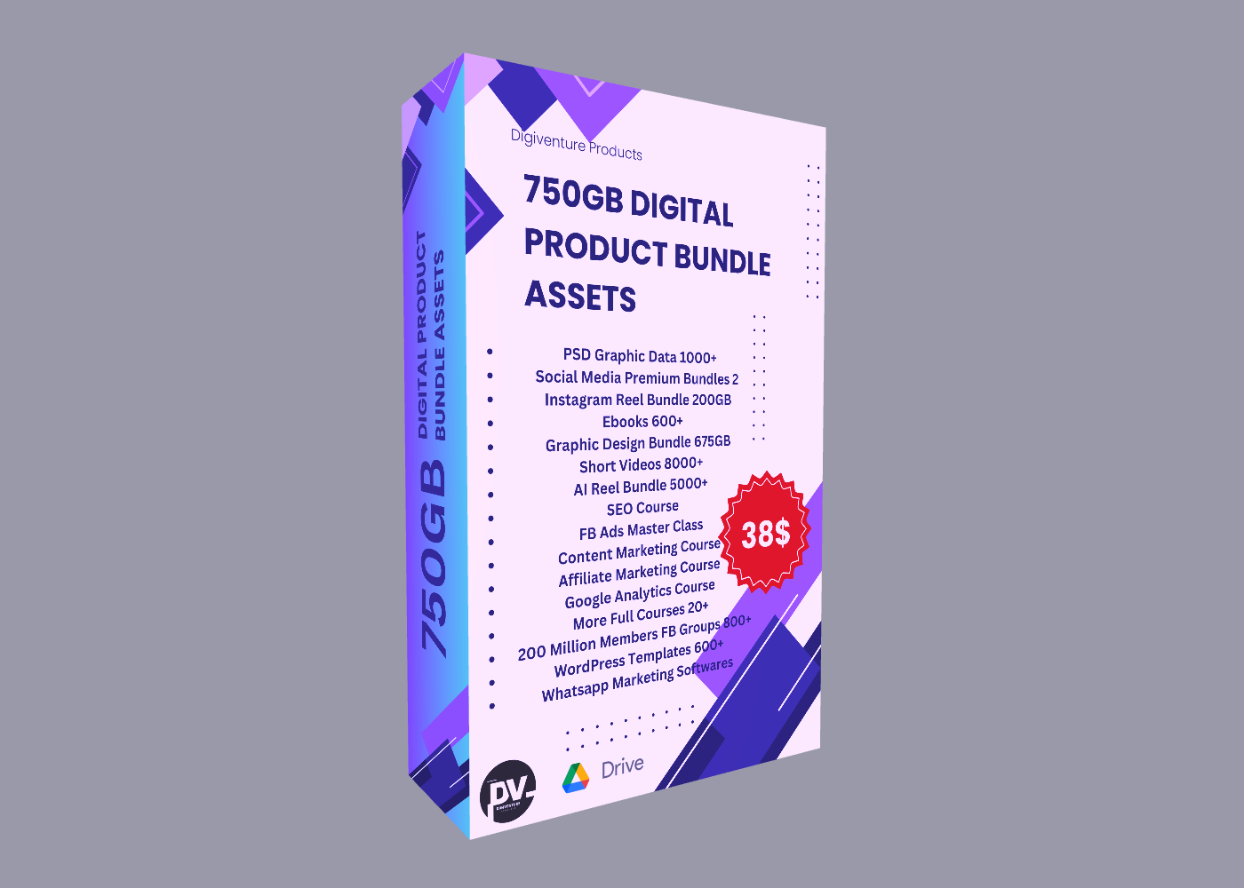 750GB Digital Product Bundle Assets
