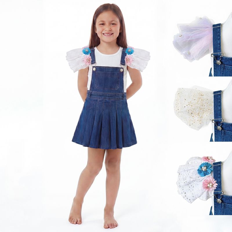 Salopette in Denim con spalline intercambiabili – Piccole Storie da Indossare Salopette in Denim con spalline intercambiabili – Piccole Storie da Indossare