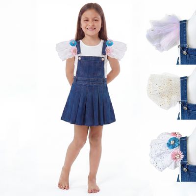 Salopette in Denim con spalline intercambiabili – Piccole Storie da Indossare Salopette in Denim con spalline intercambiabili – Piccole Storie da Indossare