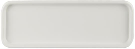 All white enamel tray