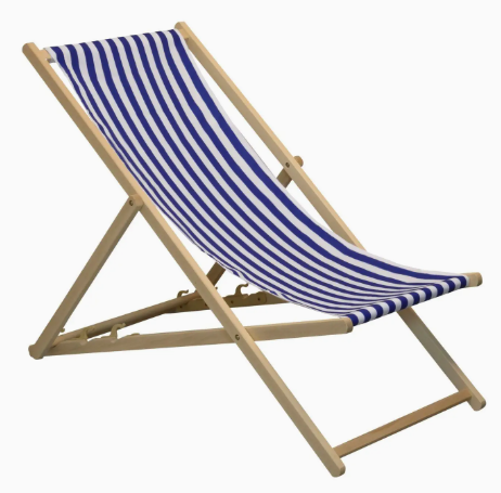 Harbour blue striped deck chair Harbour blue striped deck chair