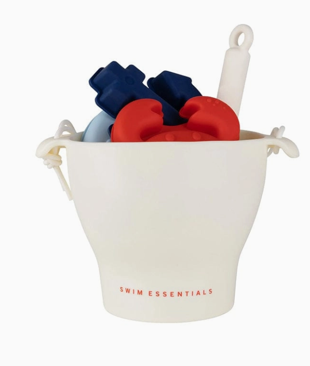 Ocean silicone beach bucket set Ocean silicone beach bucket set