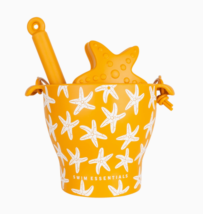 Sea stars silicone beach bucket set Sea stars silicone beach bucket set