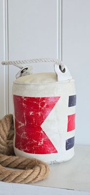 Nautical flag door stop