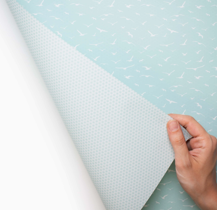 Mint green seagulls double sided wrapping paper Mint green seagulls double sided wrapping paper