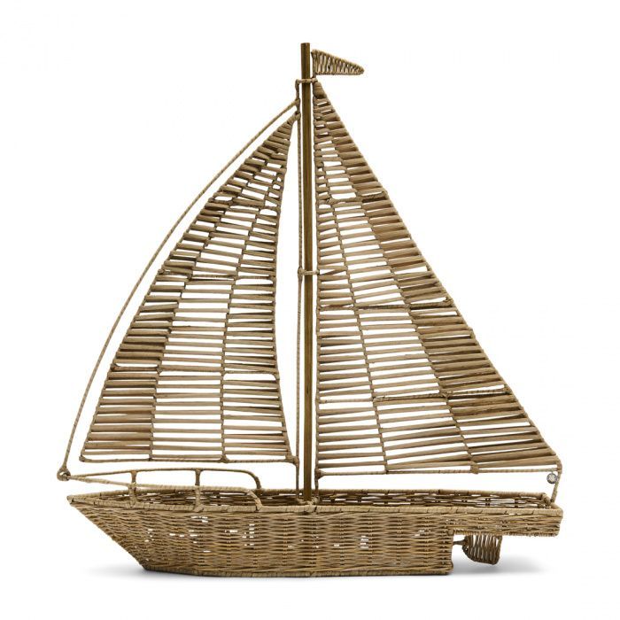 Rustic Rattan Sailboat