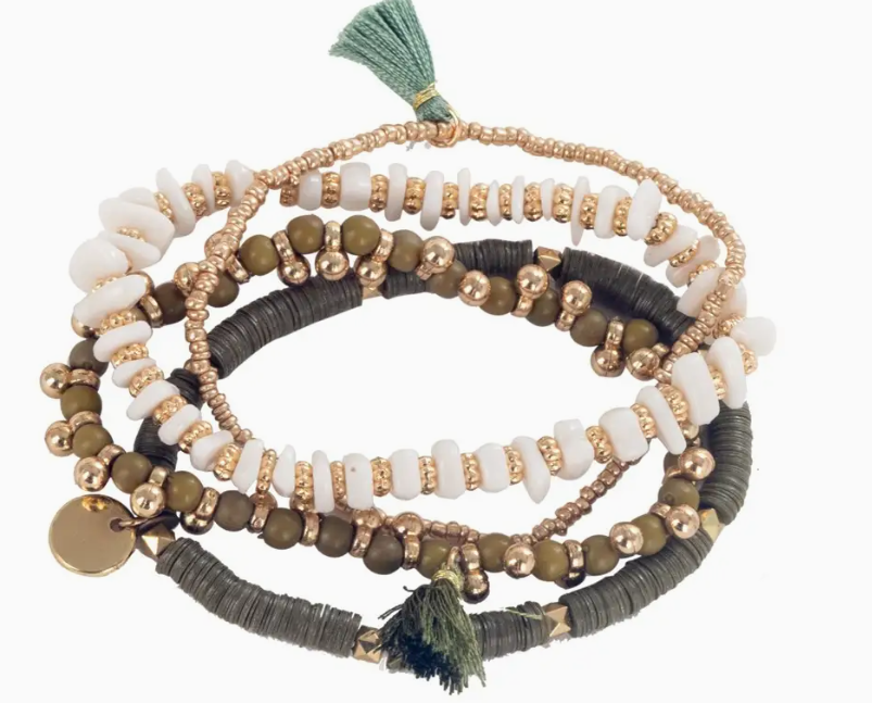 Tulum Beige Multi Bracelet