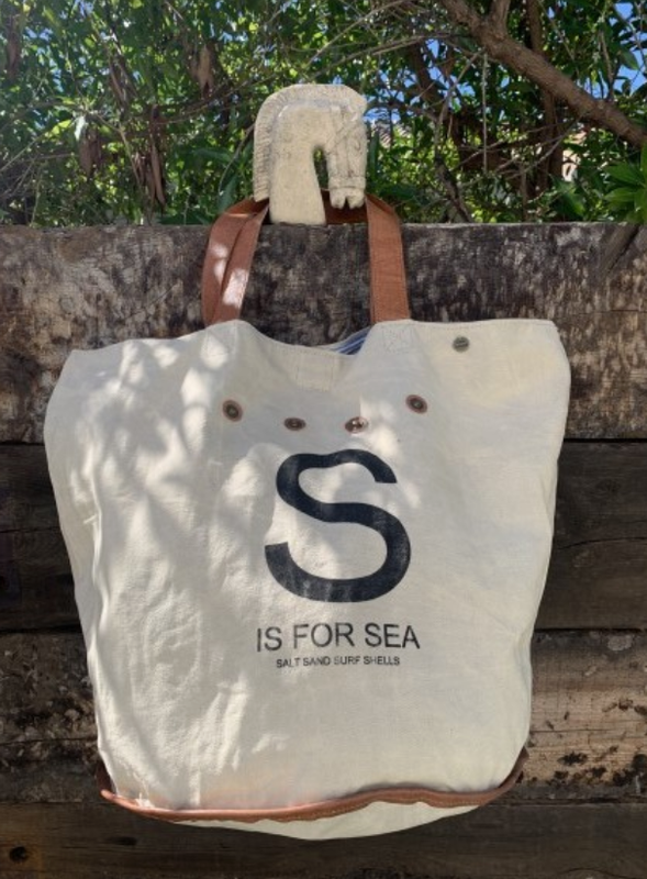 S Is For Sea Canvas Shopper