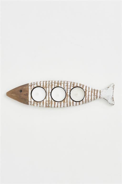 STRIPED FISH CANDLE HOLDER
