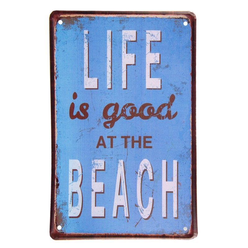 Life Is Good Metal Wall Plaque