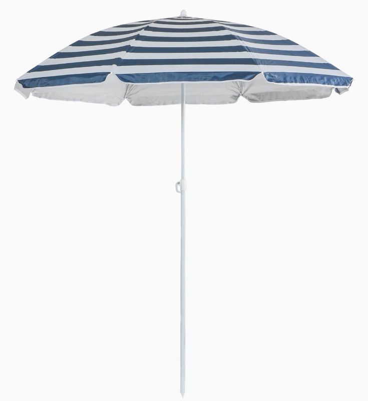 Harbour blue striped parasol