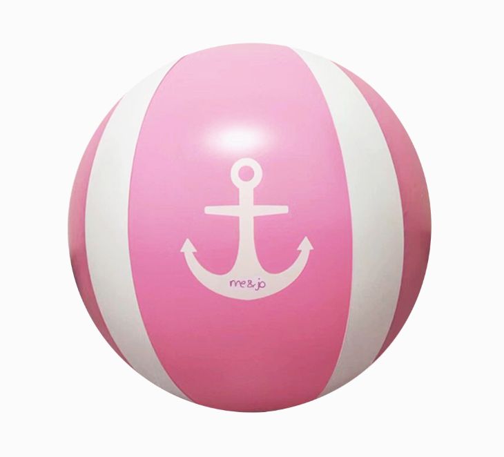 Pink anchor beach ball