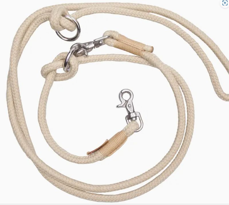 Natural rope dog leash