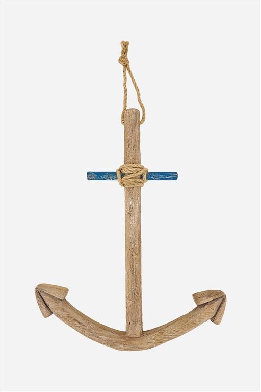 Wooden Anchor With Jute Rope Wooden Anchor With Jute Rope