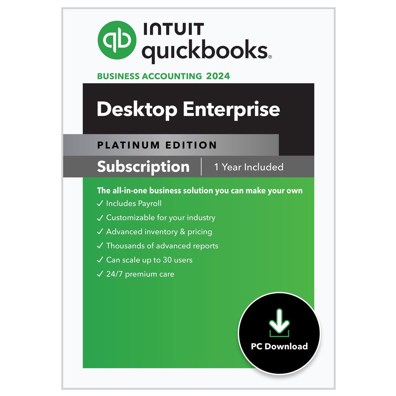 QuickBooks Enterprise 2024 - 1 Year Subscription
