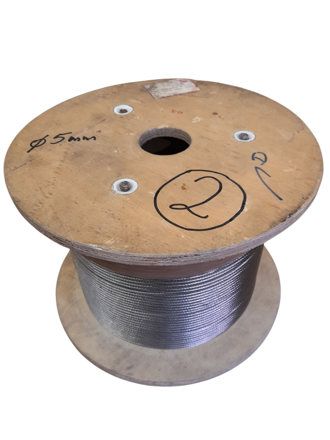 Lina nierdzewna 1x19 struna " 5mm " - 250 mb. , cała szpula .