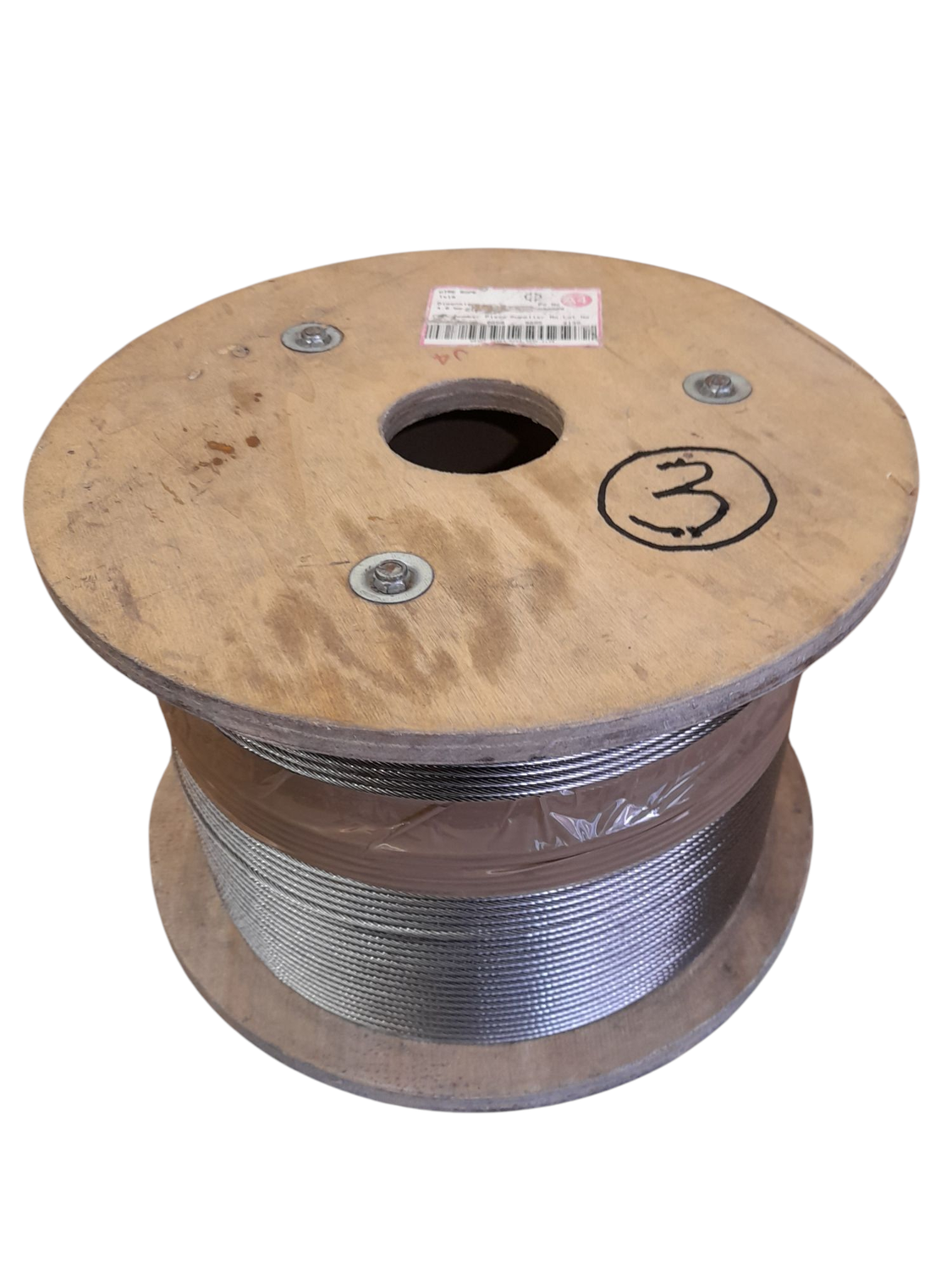 Lina nierdzewna 1x19 struna " 4 mm " - 220mb. , cała szpula .