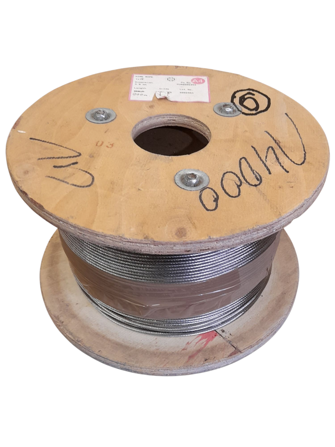 Lina nierdzewna 1x19 struna " 3 mm " - 200mb. , cała szpula .