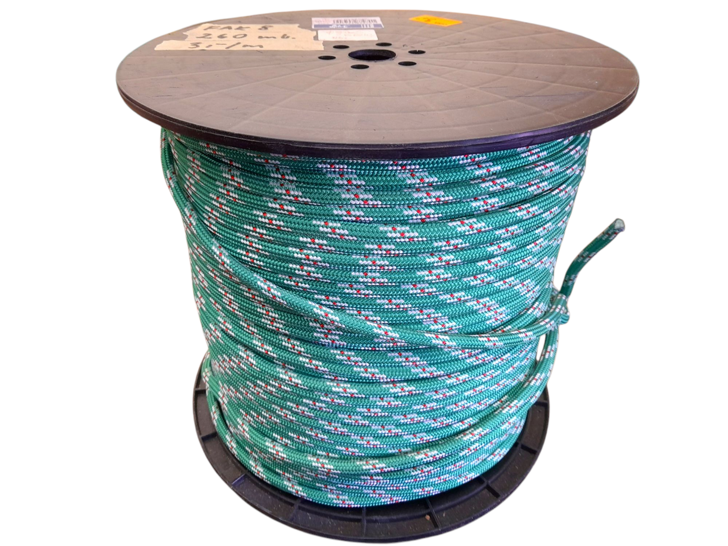 Lina fałowa " 8mm " cała szpula - 260mb. , 3 zł/mb.