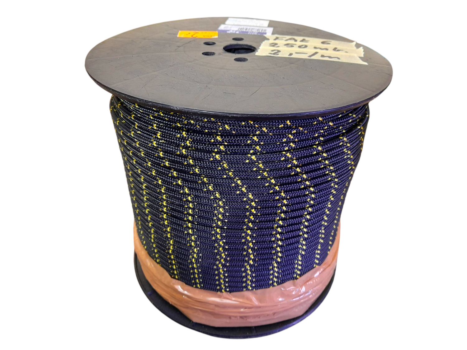 Lina fałowa " 6 mm " cała szpula - 250mb. , 2zł/mb.