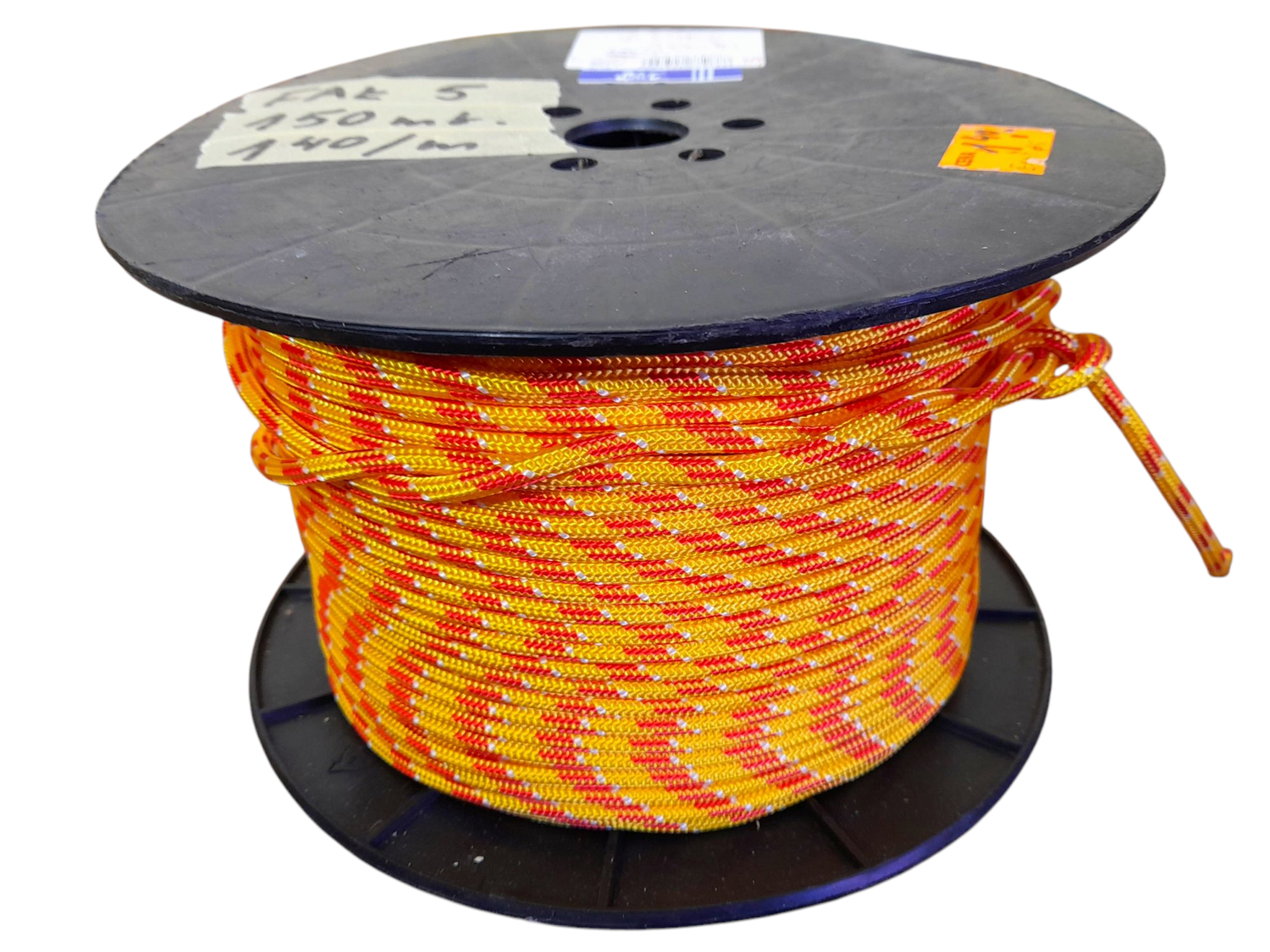 Lina fałowa " 5 mm " cała szpula - 150mb. , 1,40/mb.