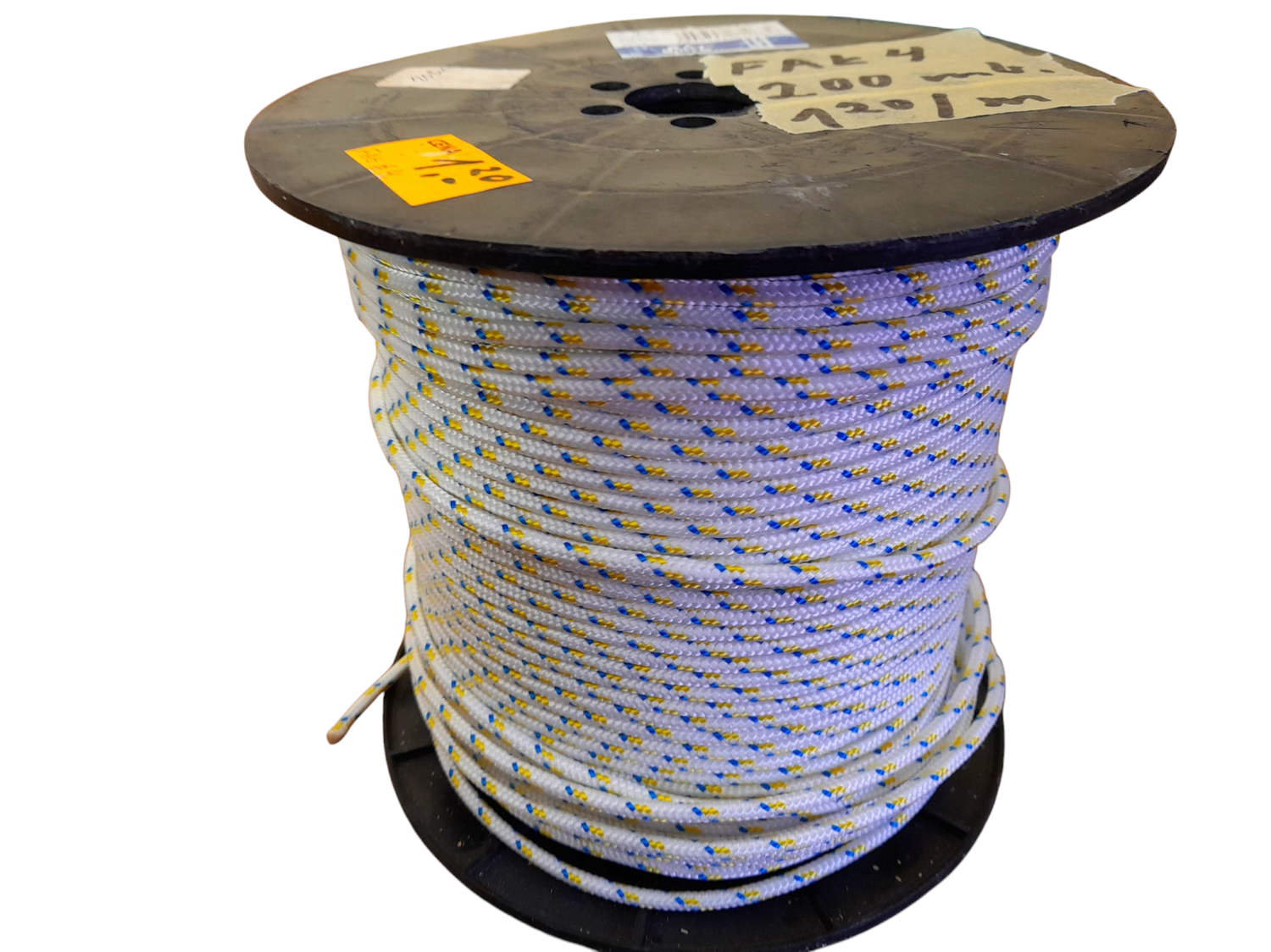 Lina fałowa " 4 mm " cała szpula - 200mb. , 0,70zł/mb.