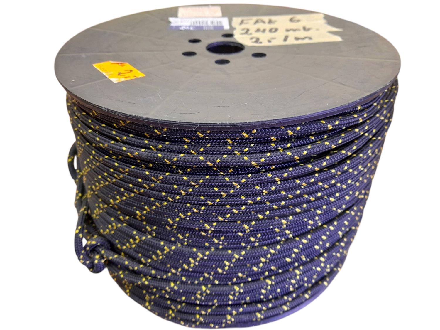 Lina fałowa " 6 mm " cała szpula - 240mb., 2zł/mb.