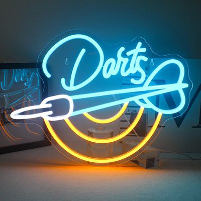 Neonowy szyld do darta
