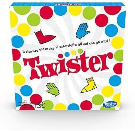 Hasbro Gaming Twister wersja boksu 2020 w języku włoskim