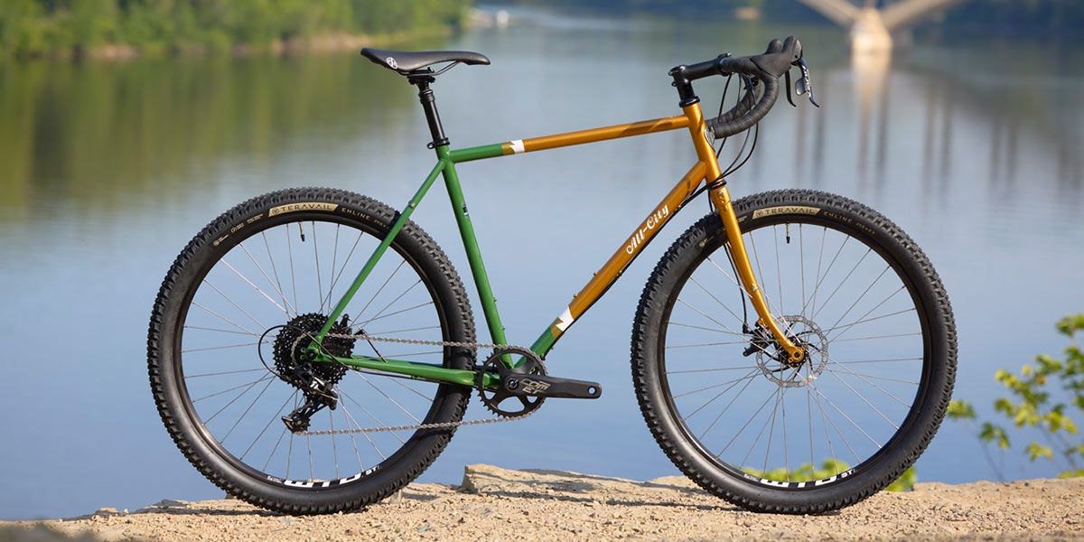 All-City Gorilla Monsoon Bike - 650B Tangerine Evergreen 58
