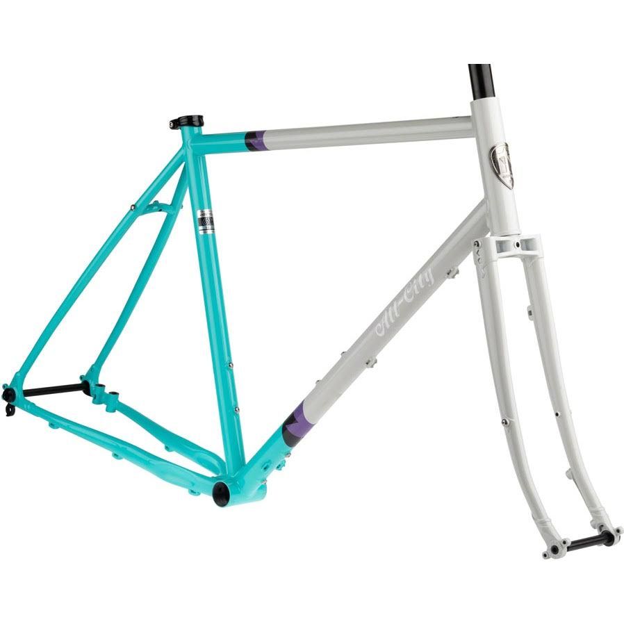 All-City Gorilla Monsoon Frameset - 650b, Steel, Aqua Seafoam, 55cm