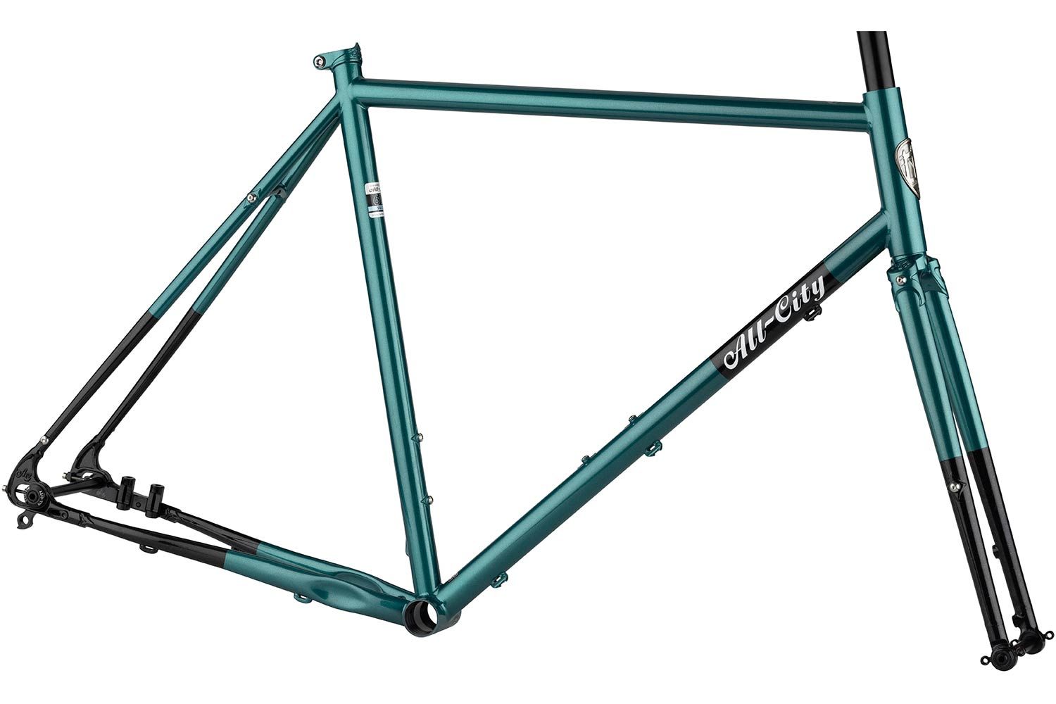 All-City Super Professional Frameset - 700c / 650b, Steel, Night Jade, 55cm