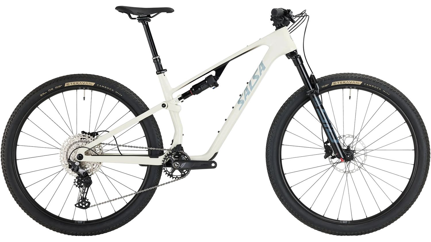 Salsa Spearfish C Deore 12 Bike - 29&quot;, Carbon, Bone White, Large