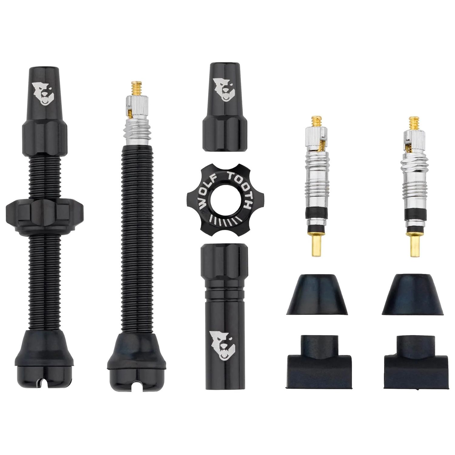 Wolf Tooth | Tubeless Valve Stem Kit | 44mm | Black