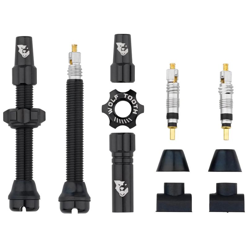 Wolf Tooth | Tubeless Valve Stem Kit | 44mm | Black