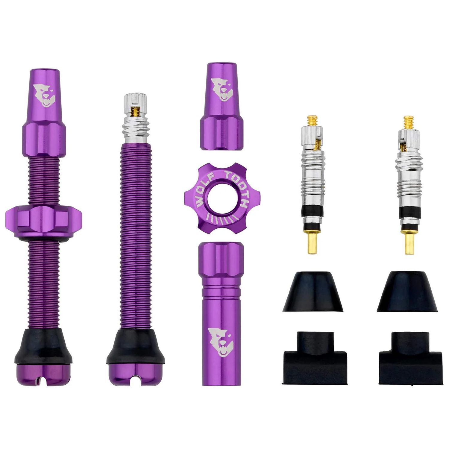 Wolf Tooth | Tubeless Valve Stem Kit | 44mm | Purple