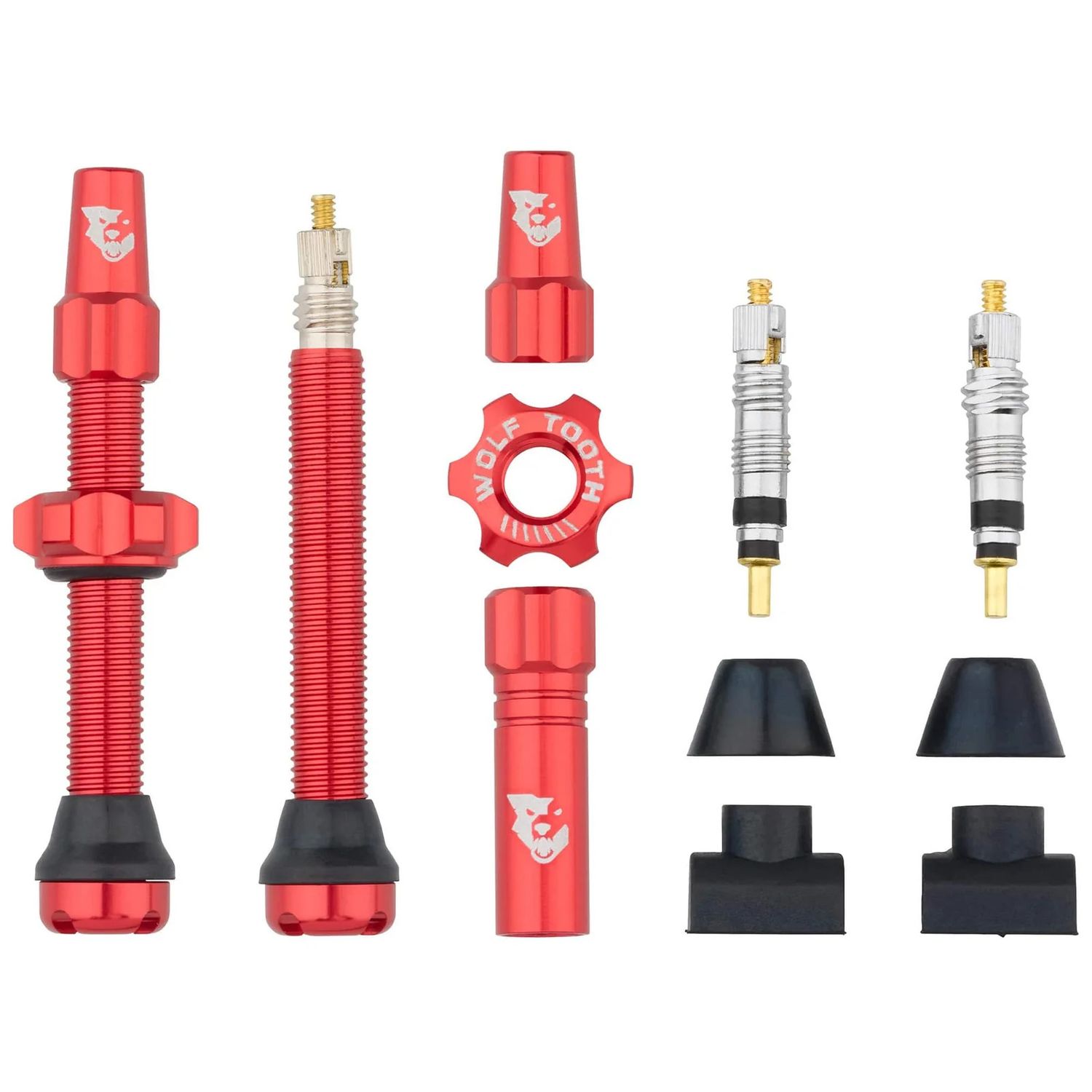 Wolf Tooth Tubeless Valve Stem Kit | 44mm | Red