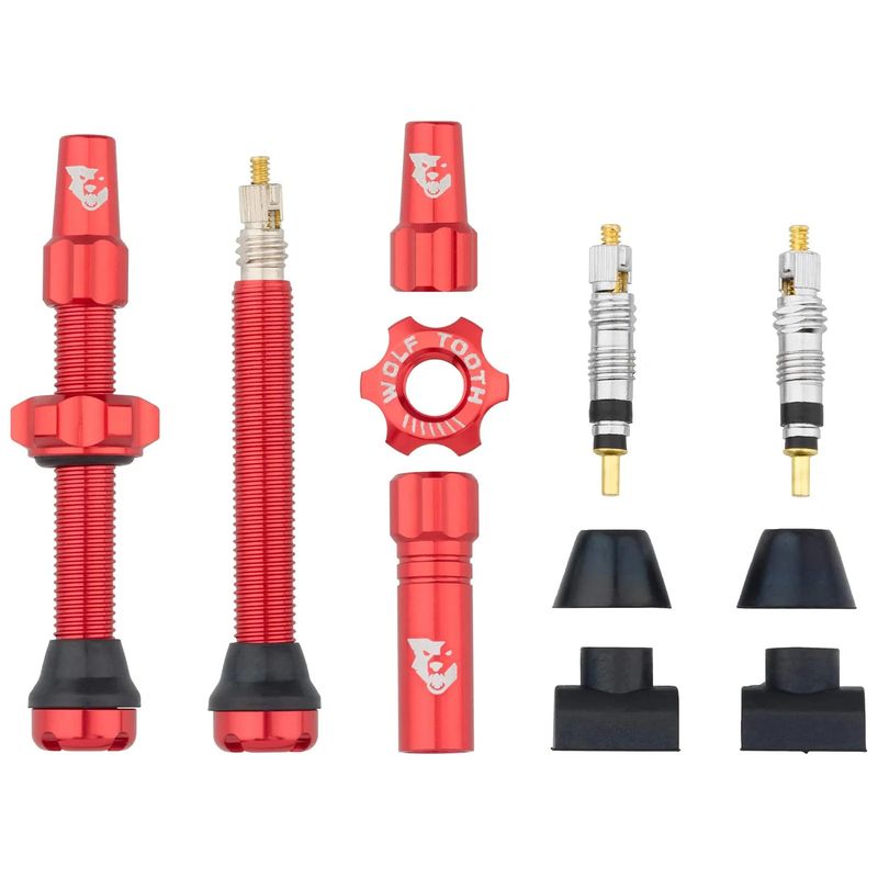 Wolf Tooth Tubeless Valve Stem Kit | 44mm | Red