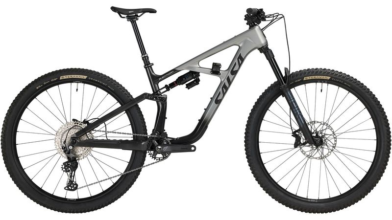 Salsa Blackthorn 125 C Deore 12 Bike - 29&quot;, Carbon, Coffee Black /Smoke, Large
