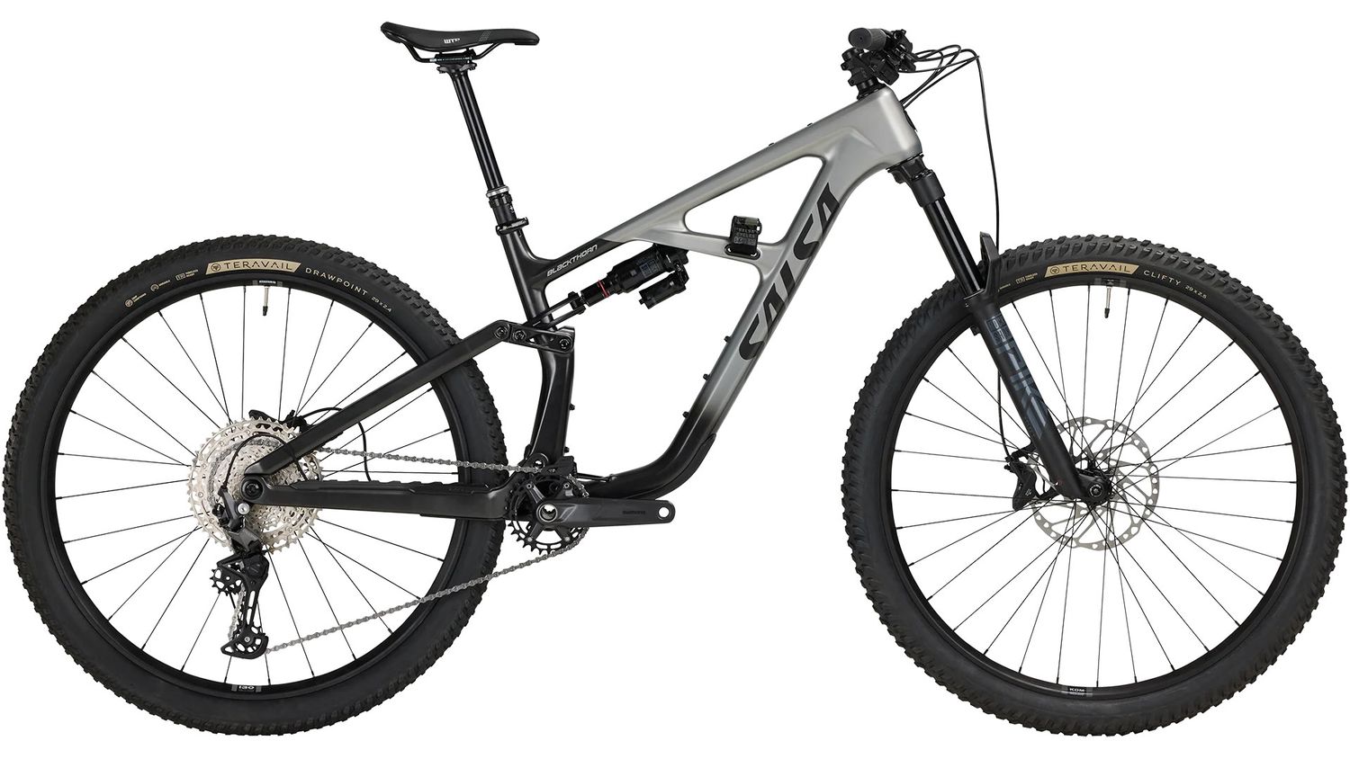 Salsa Blackthorn 125 C Deore 12 Bike - 29&quot;, Carbon, Coffee Black /Smoke, Medium