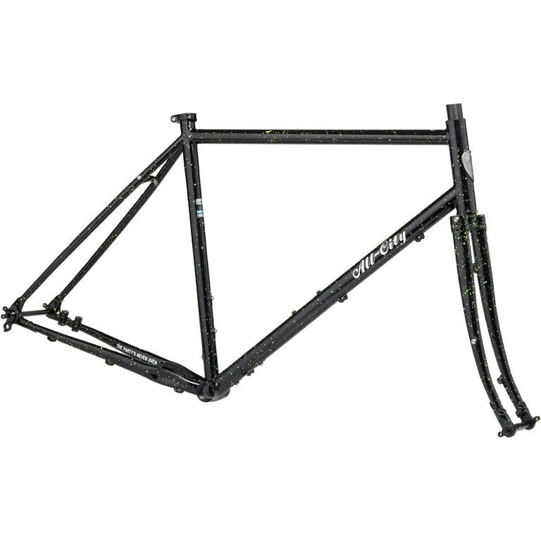 All-City Gorilla Monsoon Frameset - 650b/700c, Steel, Slimer Lime, 46cm