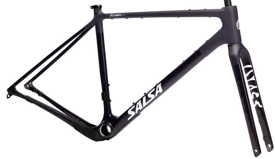 Salsa Flyway C DLX Frameset - 700c, Carbon Midnight Carbon ML