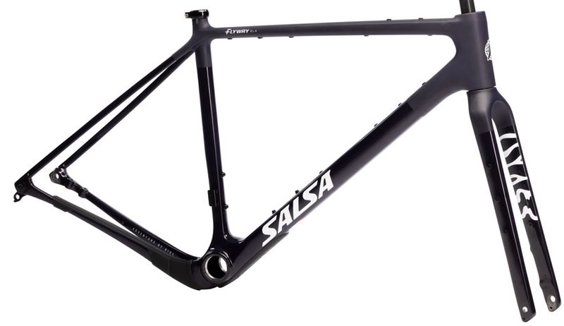 Salsa Flyway C DLX Frameset - 700c, Carbon Midnight Carbon ML