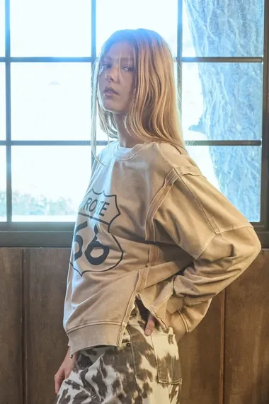 Blu Pepper Route 66 Knit Top