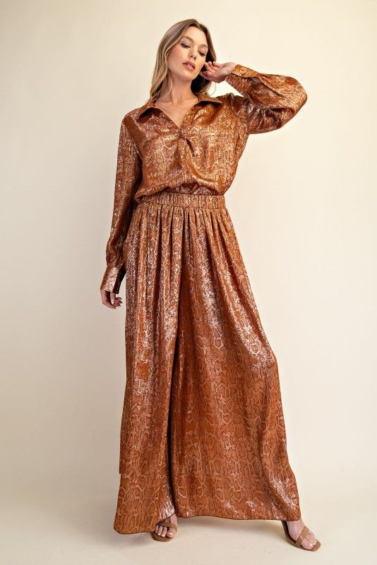 Bianco Animal Printed Pants