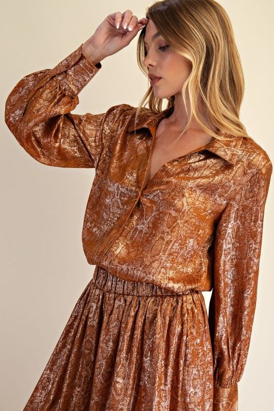 Bianco Animal Printed Top