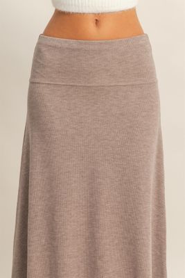 HYFVE Contemporary Ribbed Knit Skirt
