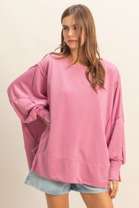 HYFVE Oversized Ribbed Crewneck