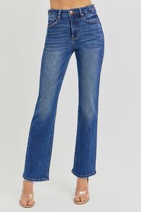 Risen TC-High Rise-Ankle Straight Adj. W.B.Jeans