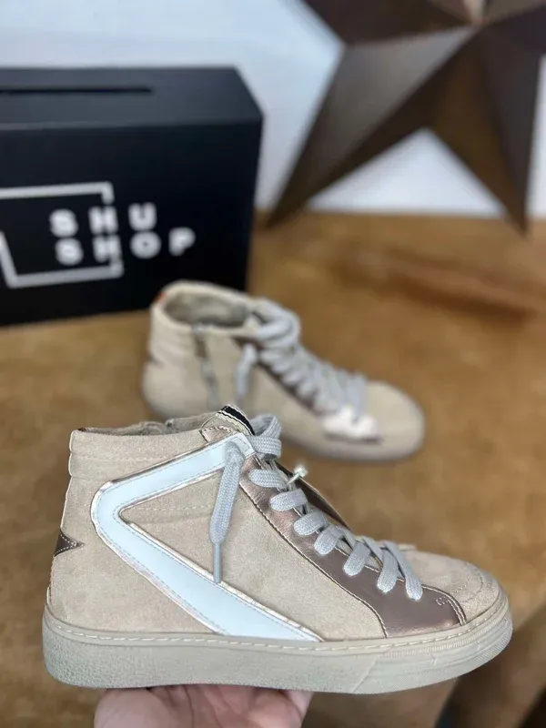 Shu Shop Rooney High Tops Beige Suede 